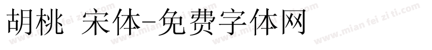 胡桃 宋体字体转换
